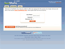 Tablet Screenshot of lite.textmarks.com